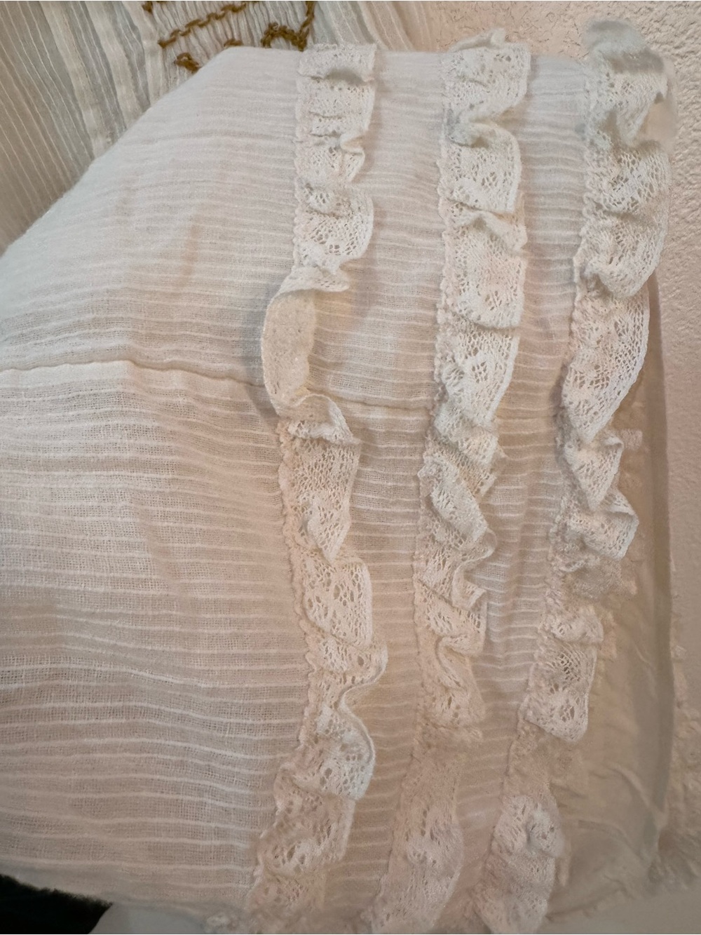 NWT Free People Cream Ruffle Collar Embroidered Sleeveless Mini Babydoll Dress - Picture 9 of 15